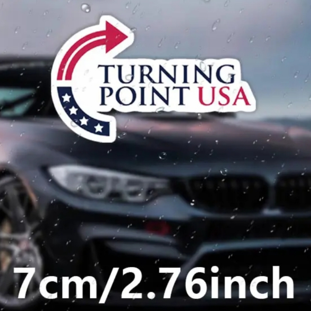 Car Sticker - Red, Blue, and White